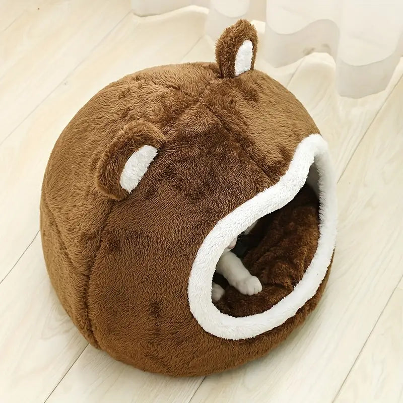 Teddy Bear Cat Bed
