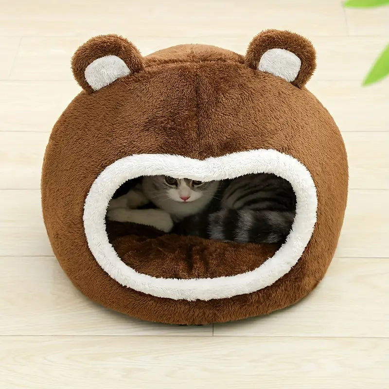 Teddy Bear Cat Bed