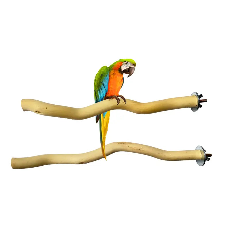 Natural Solid Wood Bird Perch