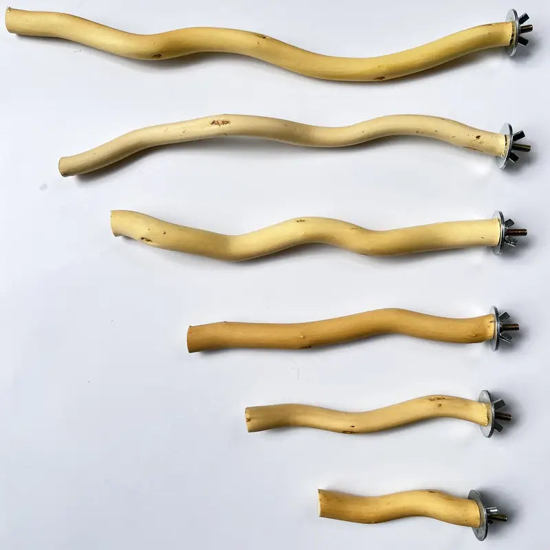 Natural Solid Wood Bird Perch