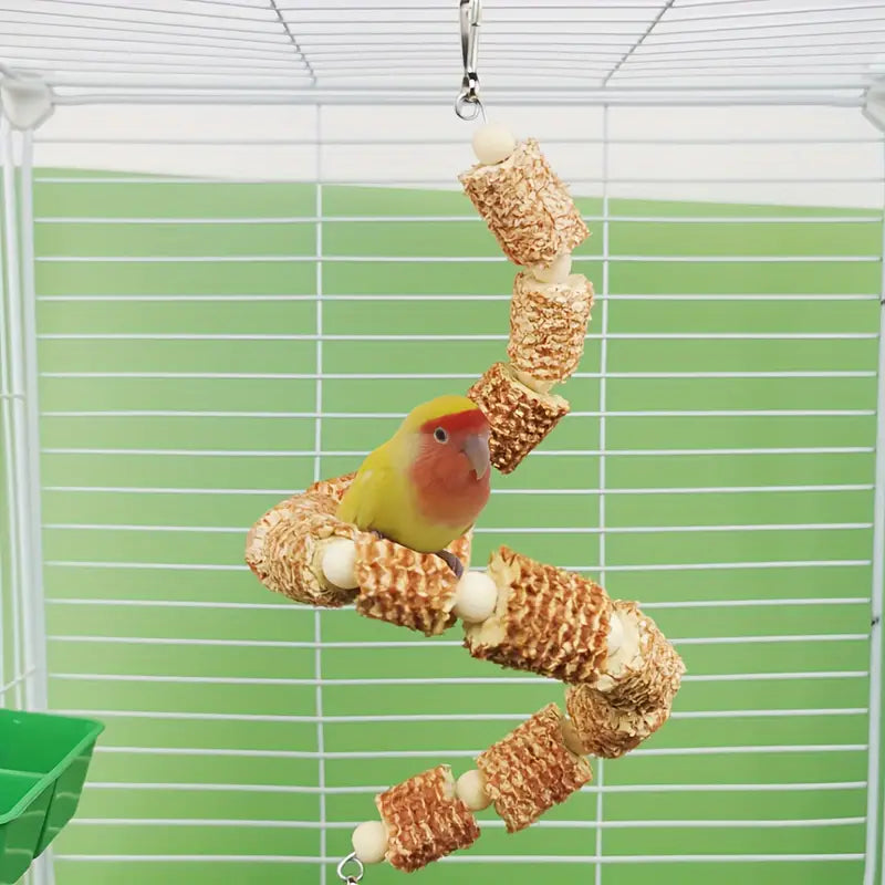 2pcs Natural Parrot Bird Cage Accessories Kit