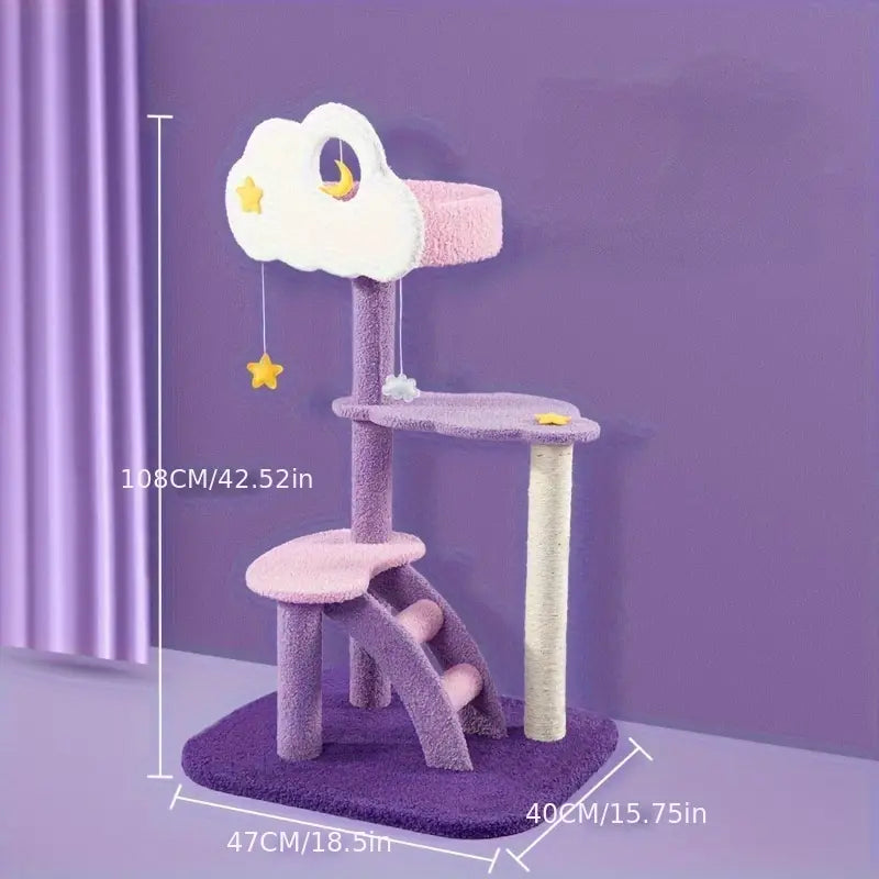 Purple Lullaby Cat Tower