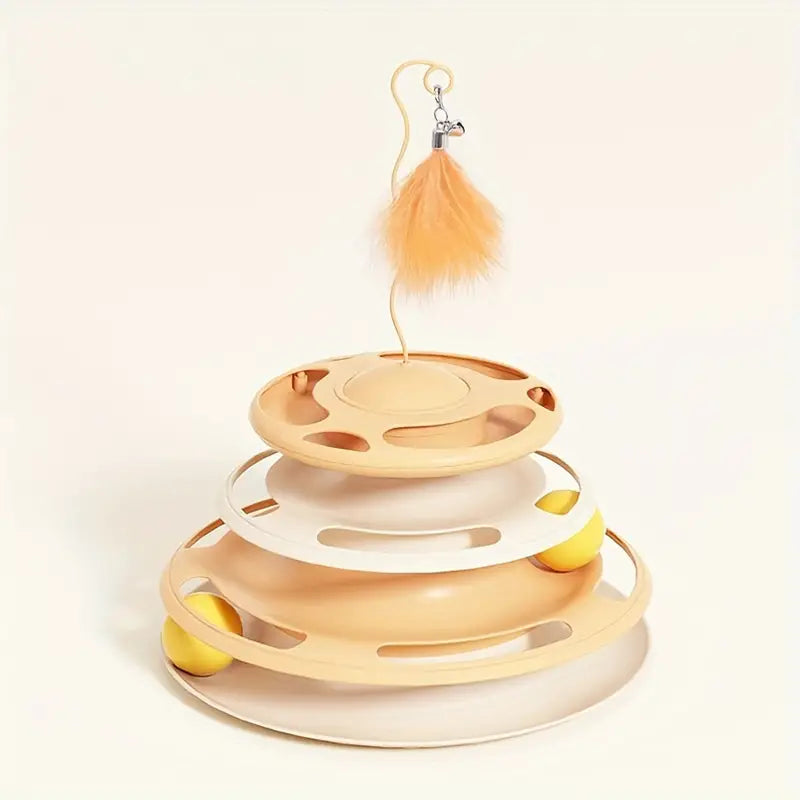 Treat Dispensing Bowl Cat Toy - 3 Level