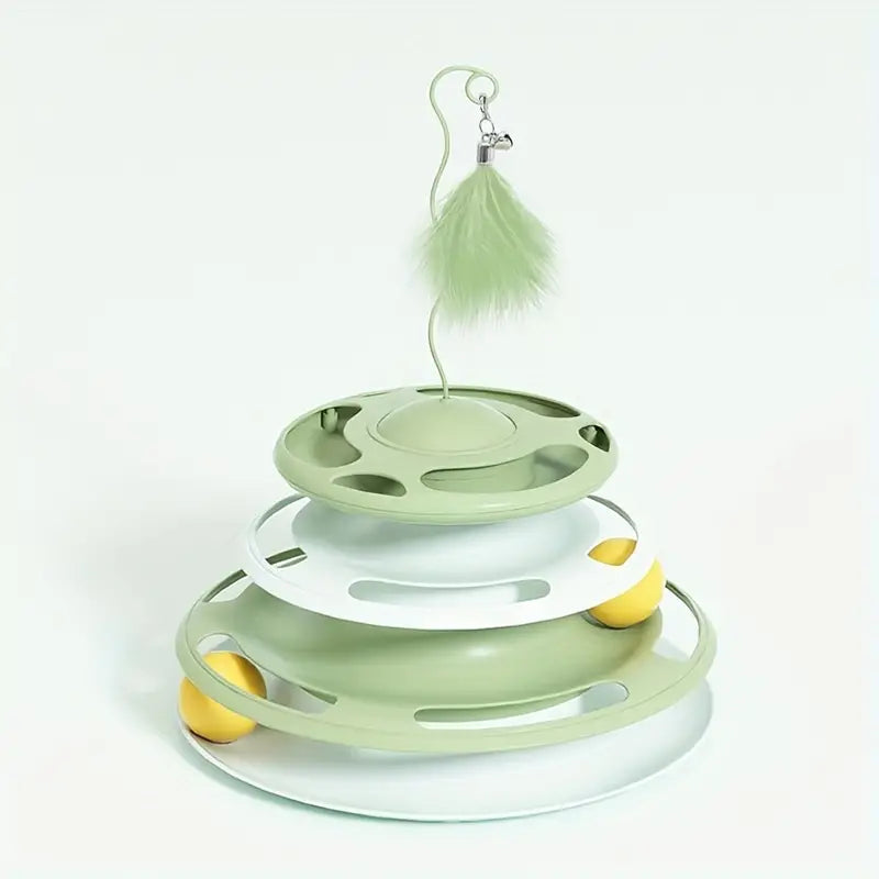 Treat Dispensing Bowl Cat Toy - 3 Level