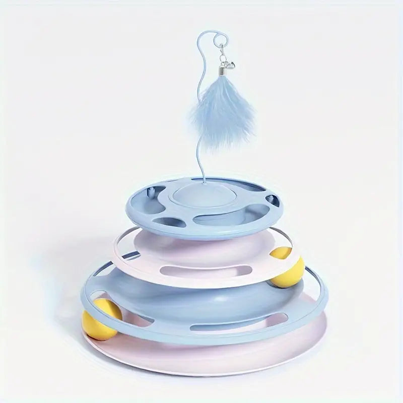 Treat Dispensing Bowl Cat Toy - 3 Level