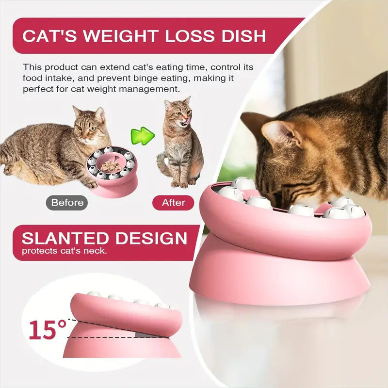 Interactive Cat Puzzle Feeder - Slow Feeder