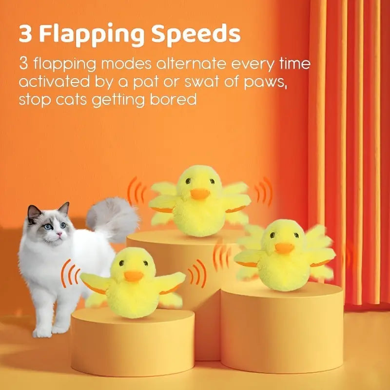 Deluxe Flapping Wing Interactive Electric Cat Toy