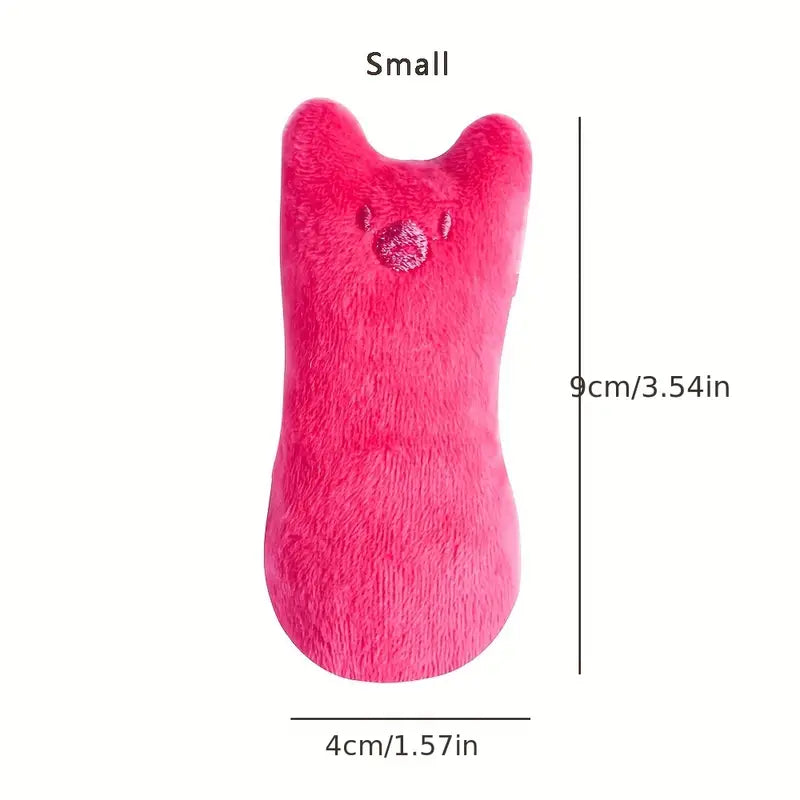 Cat Design Squeaky Plush Pillow