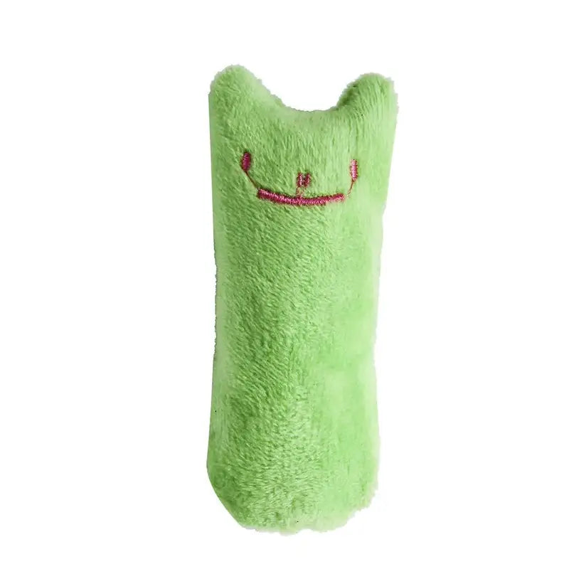 Cat Design Squeaky Plush Pillow