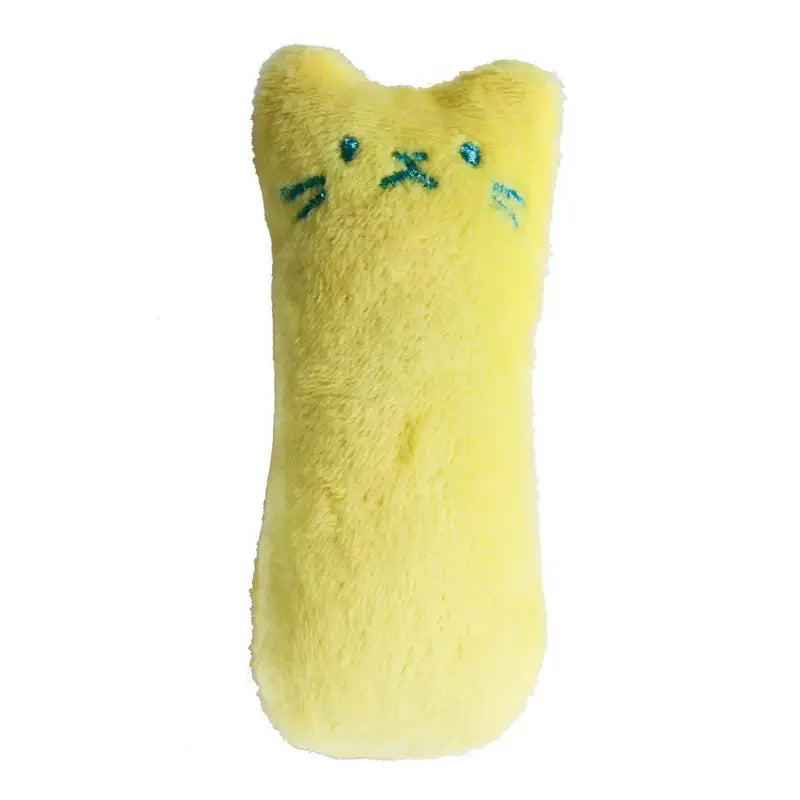 Cat Design Squeaky Plush Pillow