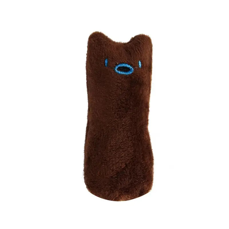 Cat Design Squeaky Plush Pillow
