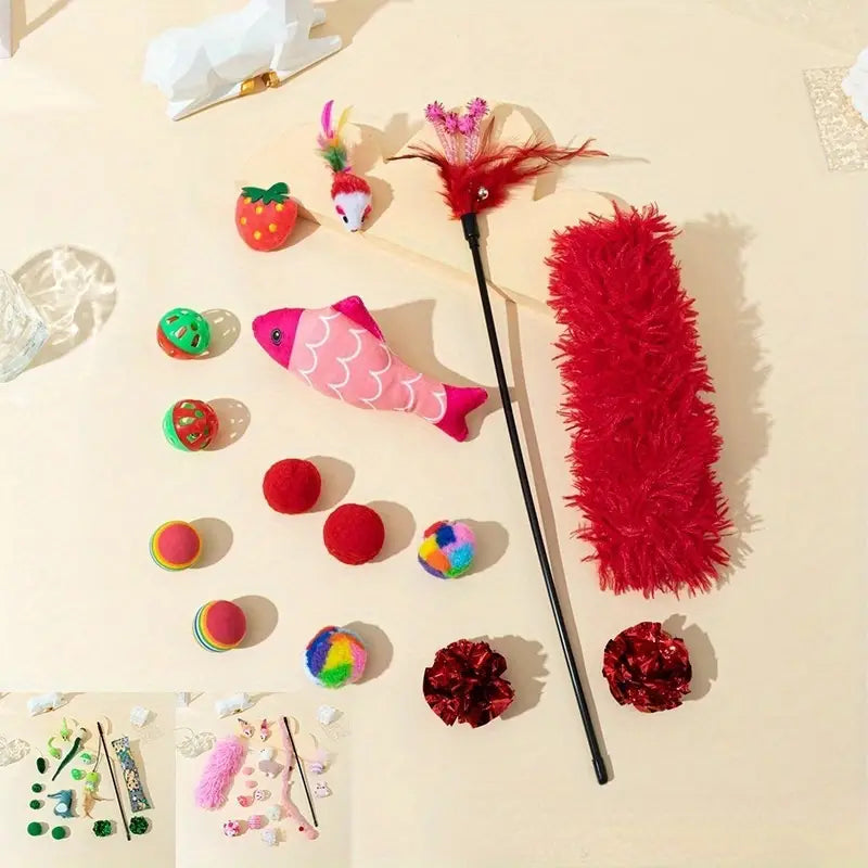 15-Piece Ultimate Cat Toy Collection