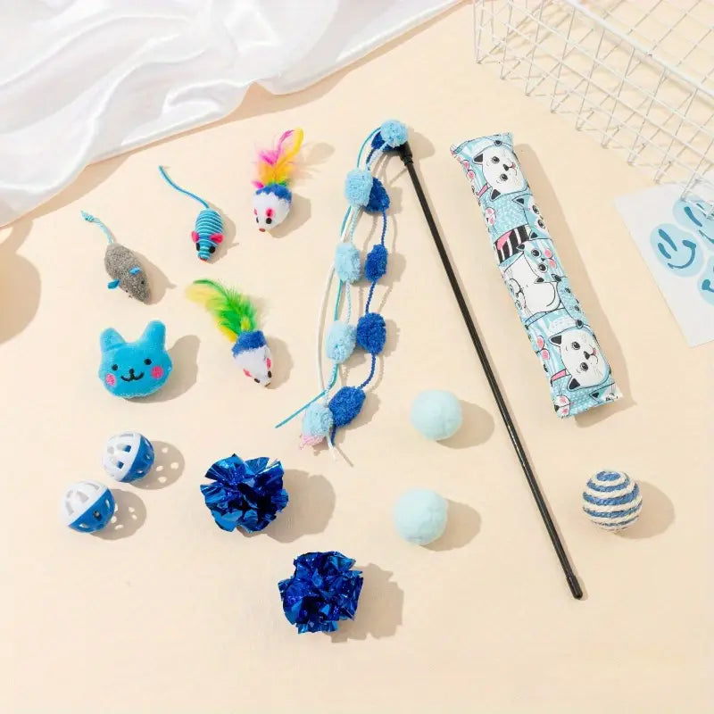 15-Piece Ultimate Cat Toy Collection
