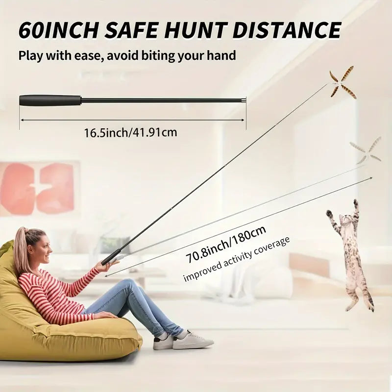 Four-Section Telescopic Cat Rod