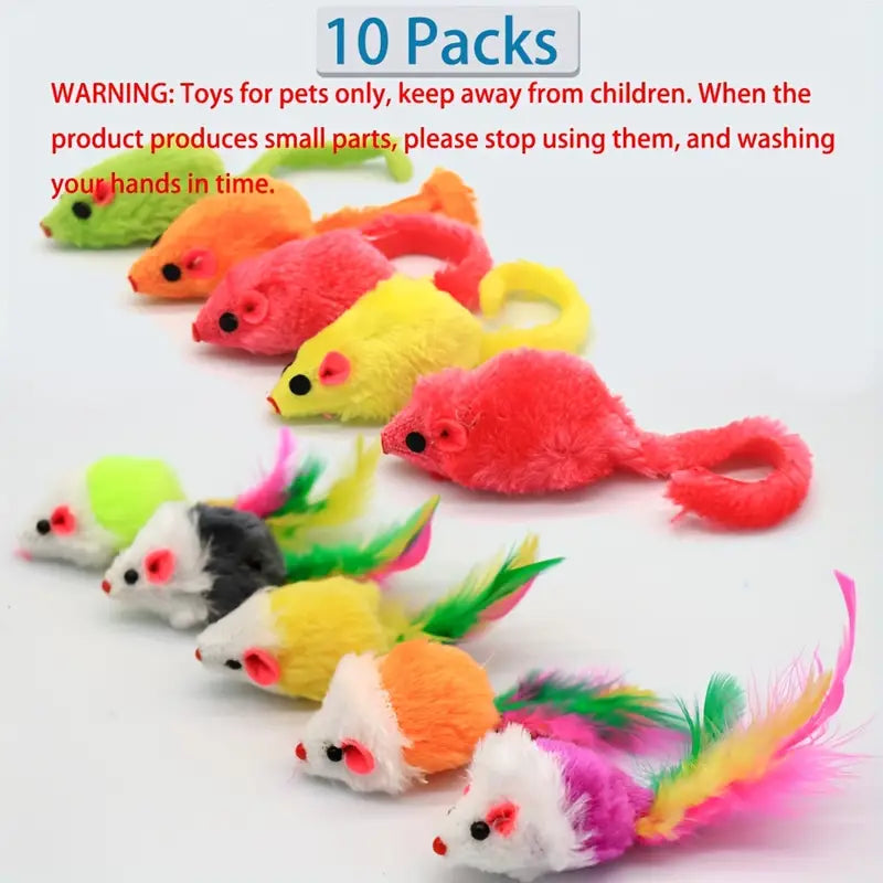 10pcs Whisker Whirlwind Interactive Mouse
