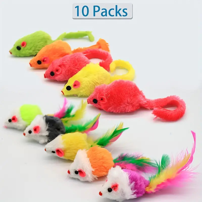 10pcs Whisker Whirlwind Interactive Mouse