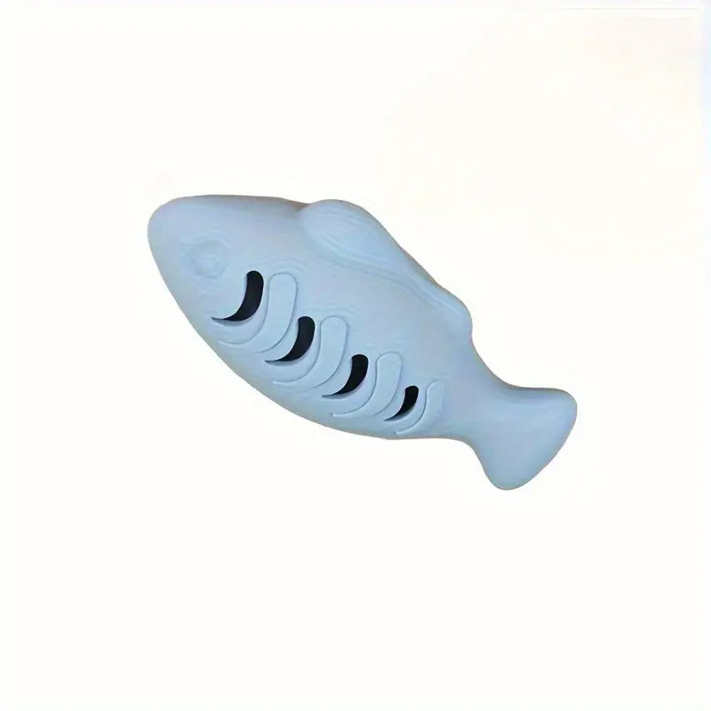 Fish-Shaped Silicone Cat Toy