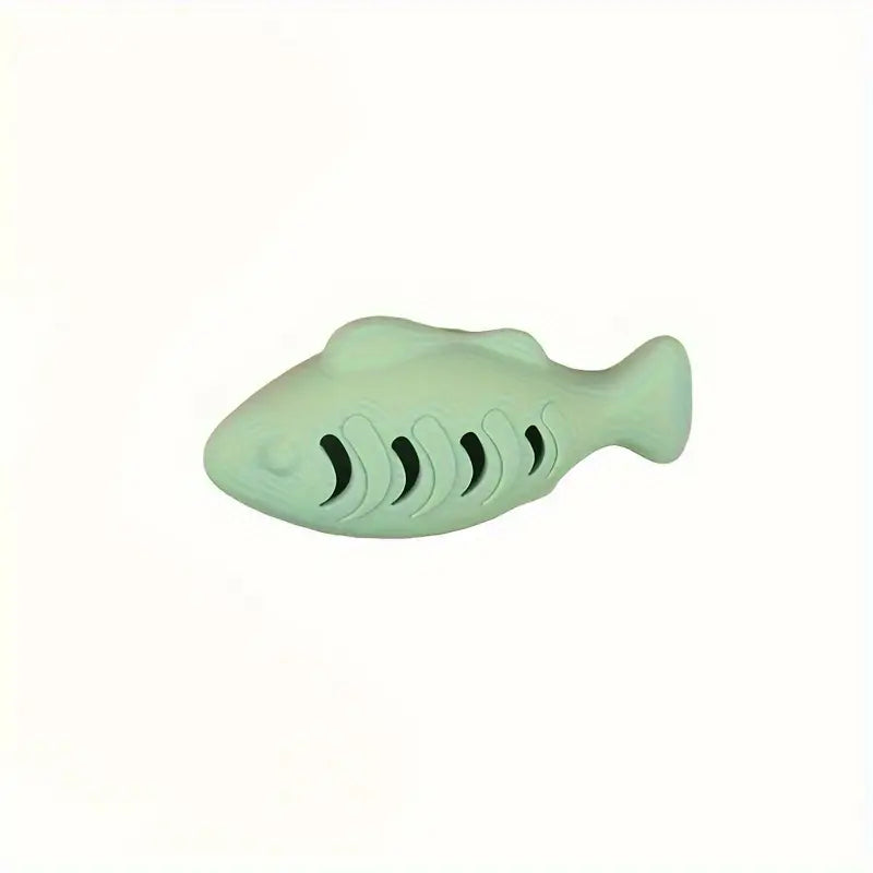 Fish-Shaped Silicone Cat Toy