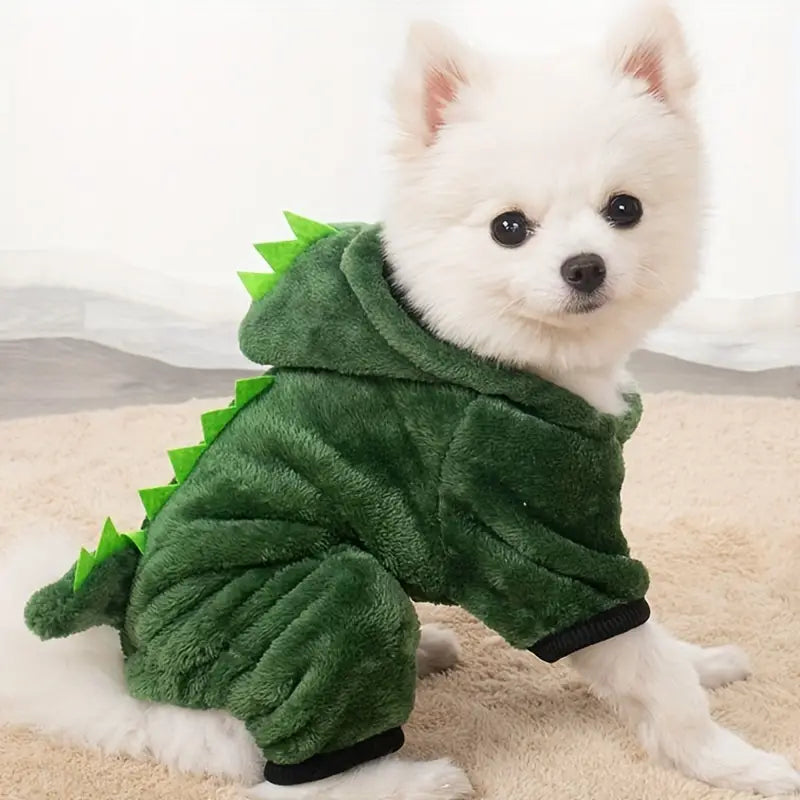 Warm and Cute Pet Dinosaur Hoodie