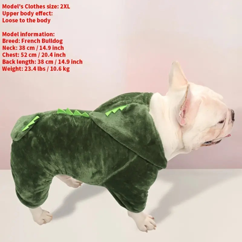 Warm and Cute Pet Dinosaur Hoodie
