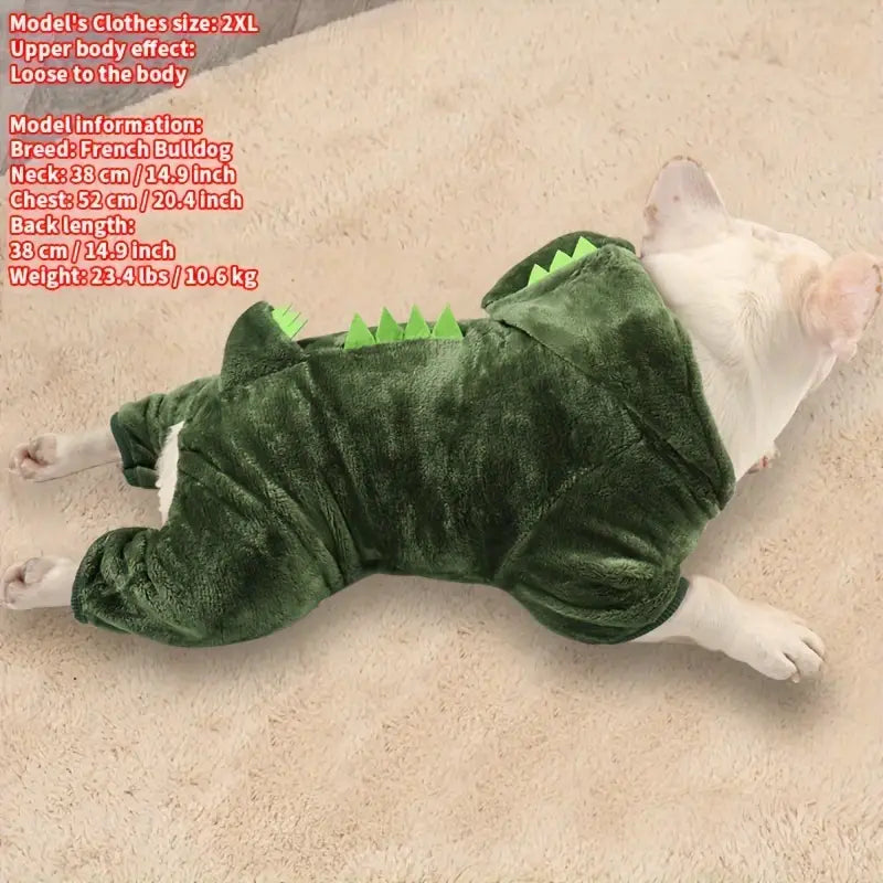 Warm and Cute Pet Dinosaur Hoodie