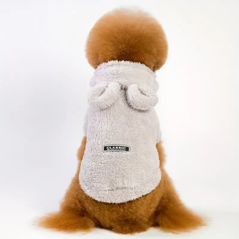 Cozy Rabbit Ear Fleece Dog Coat