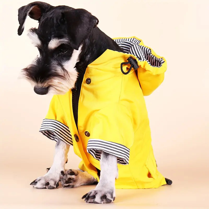 Zip-up Waterproof Yellow Jacket