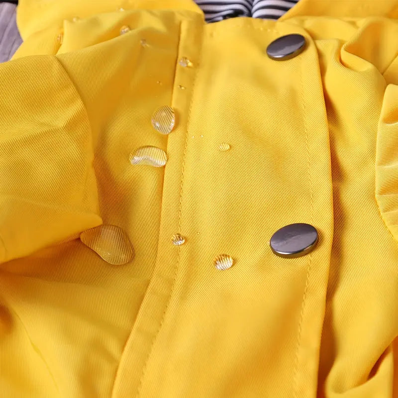 Zip-up Waterproof Yellow Jacket