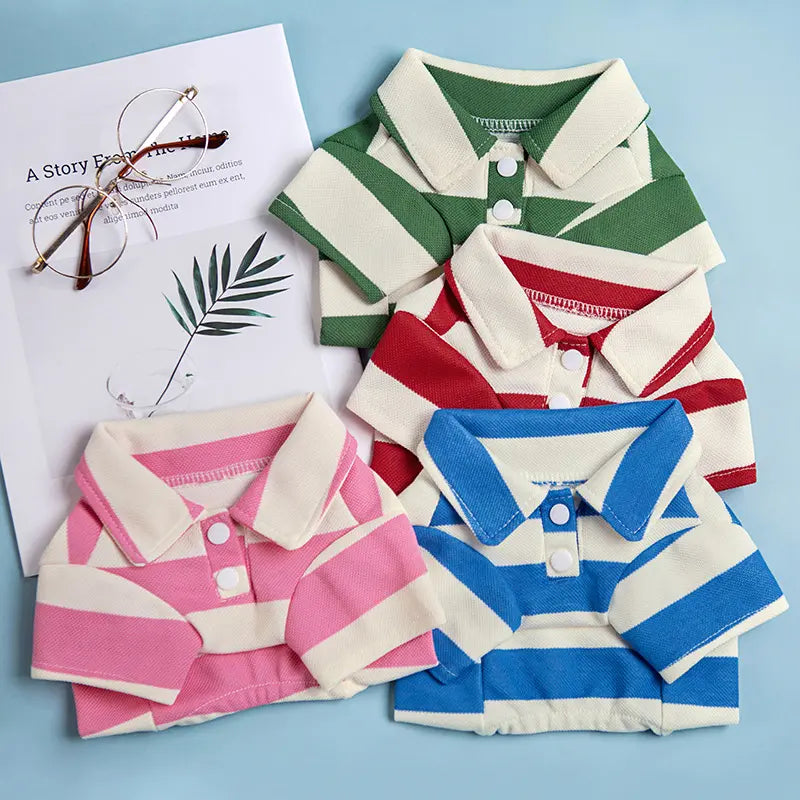 Summer Stripe Two-Legged Dog Tee Shirt