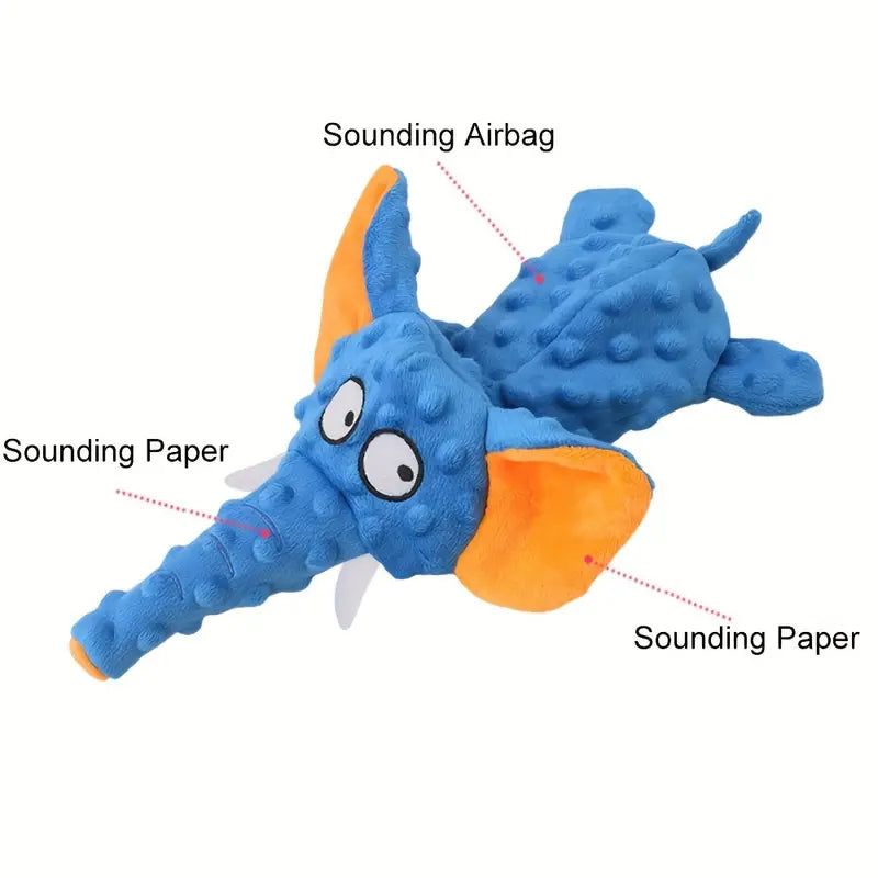 Durable Elephant Plush Toy For Dogs