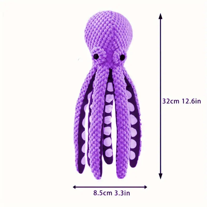 Octopus Squeaky Plush Toy