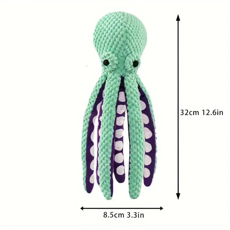 Octopus Squeaky Plush Toy