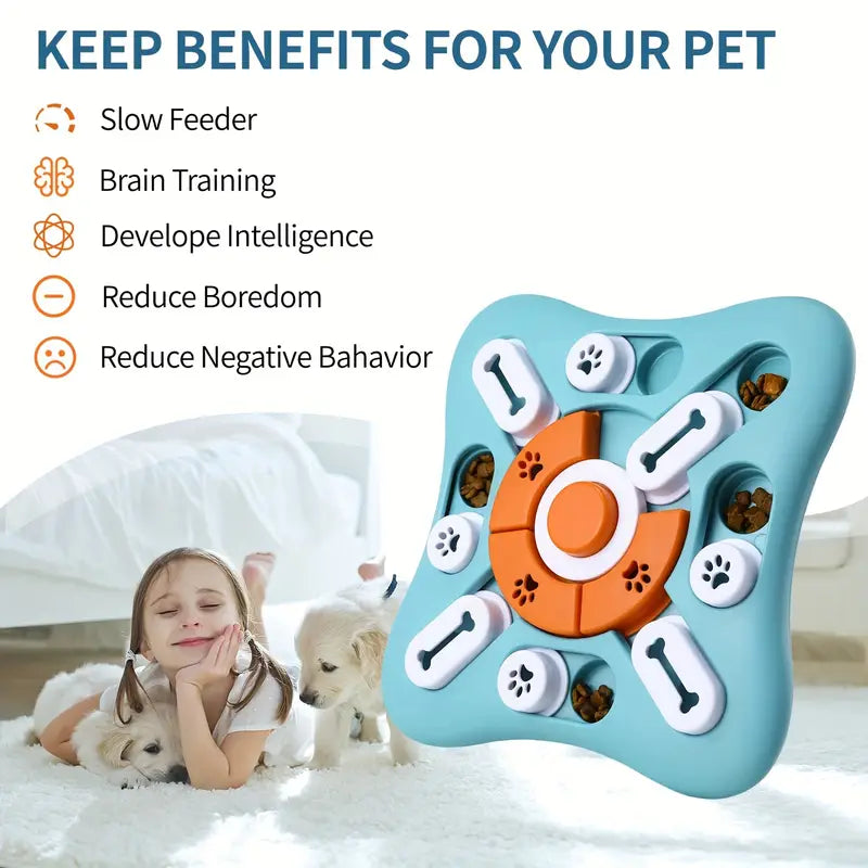 Dog Puzzle Toy for IQ Training - slow feeder