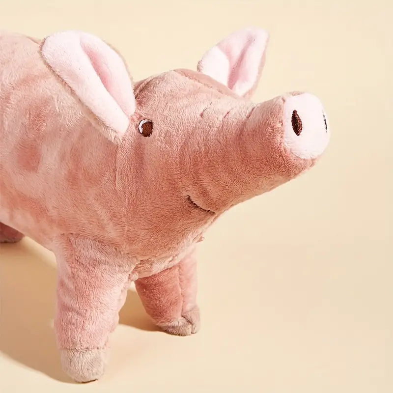 Pig Design Squeaky Plush
