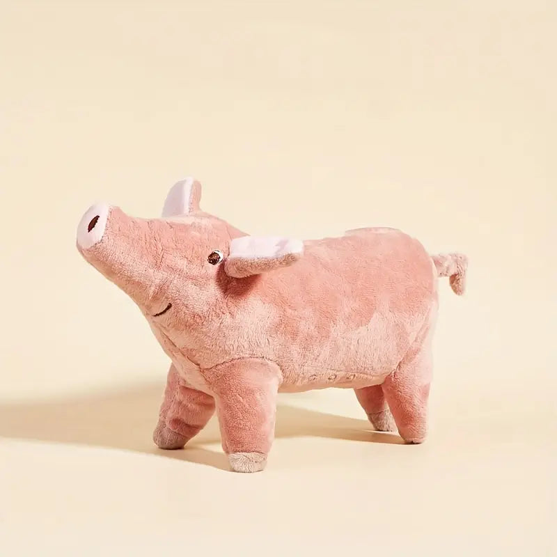 Pig Design Squeaky Plush