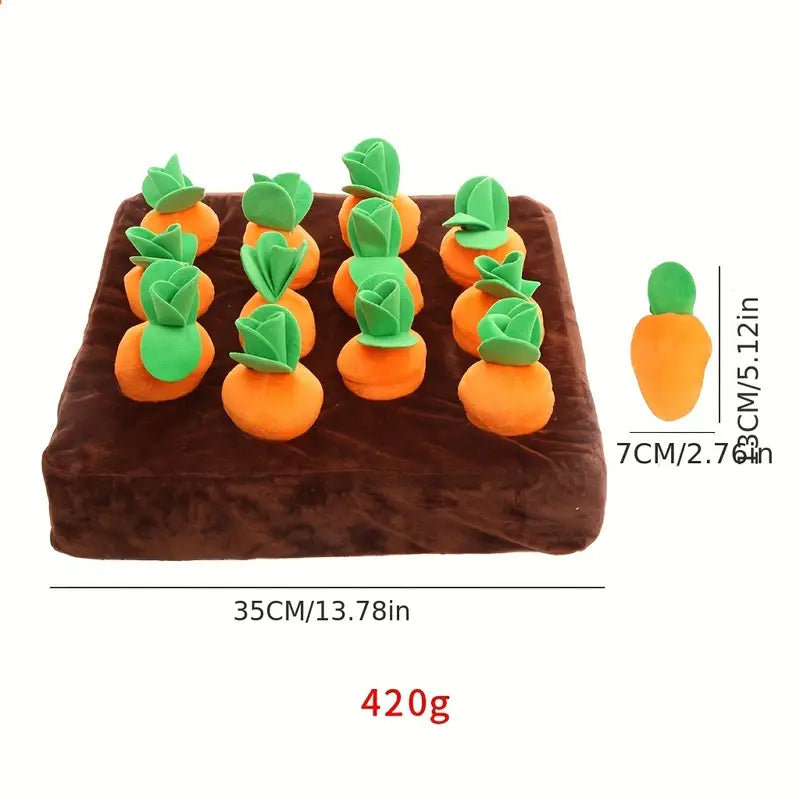 Carrot Mat Dog Puzzle Toy
