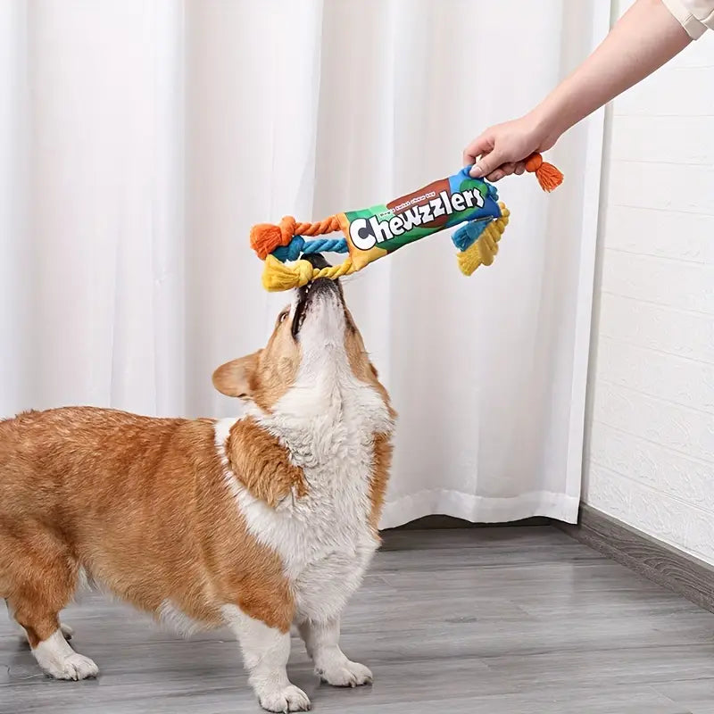 Candy Design Squeaky Dog Chew Toy