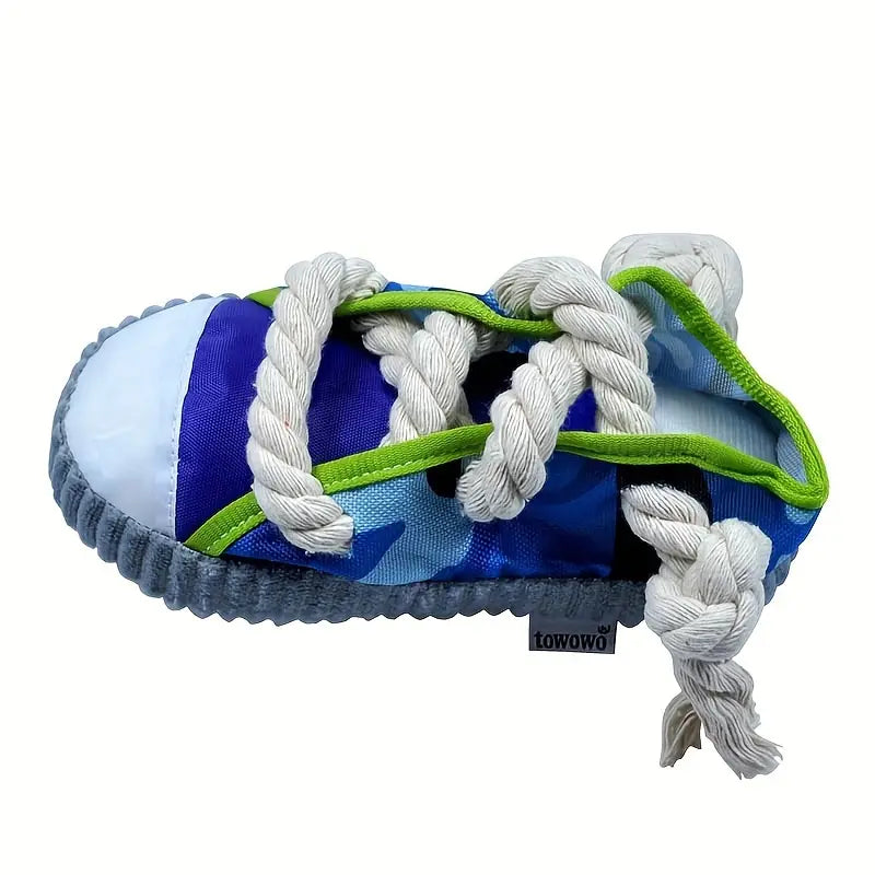 Shoes Design Pet Grinding Teeth Squeaky Plush Toy