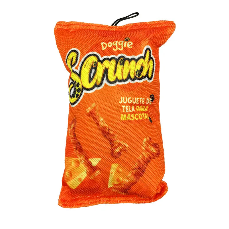 Squeaky Chip-Shaped Plush