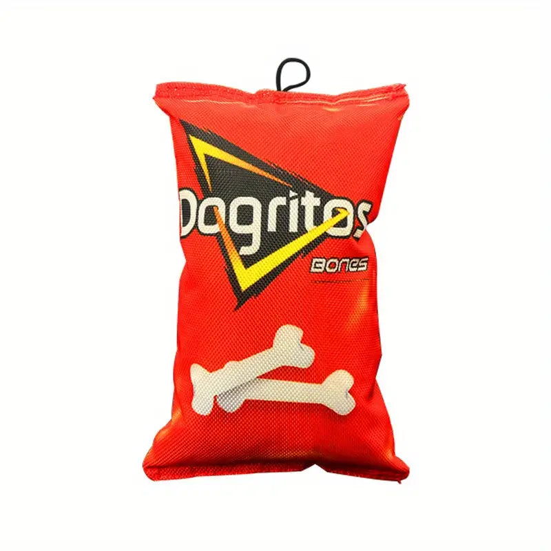 Squeaky Chip-Shaped Plush