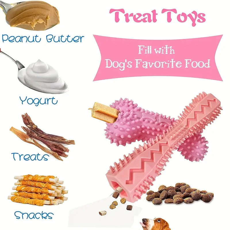 4 Pack Durable Puppy Teething Toys