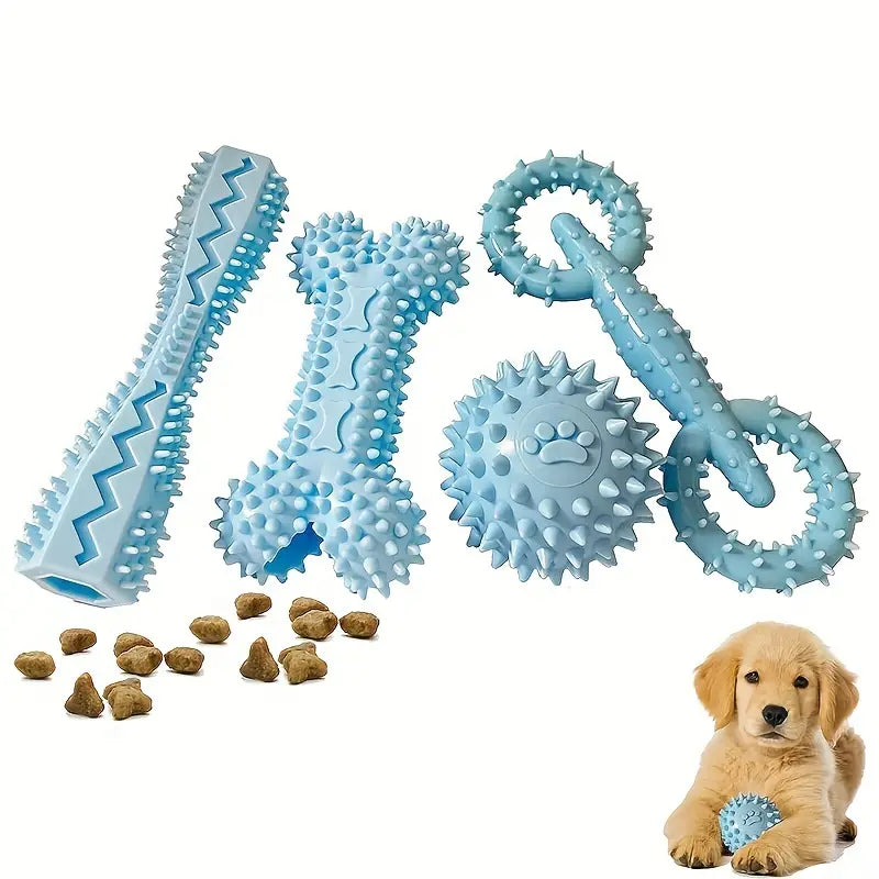 4 Pack Durable Puppy Teething Toys