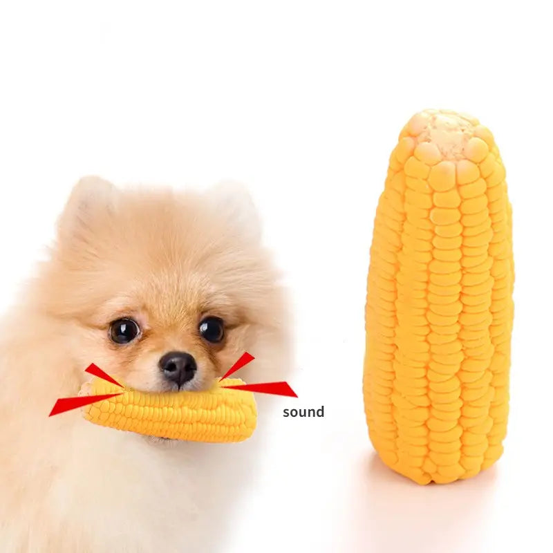Corn Design Durable Dog Chew Latex Toys