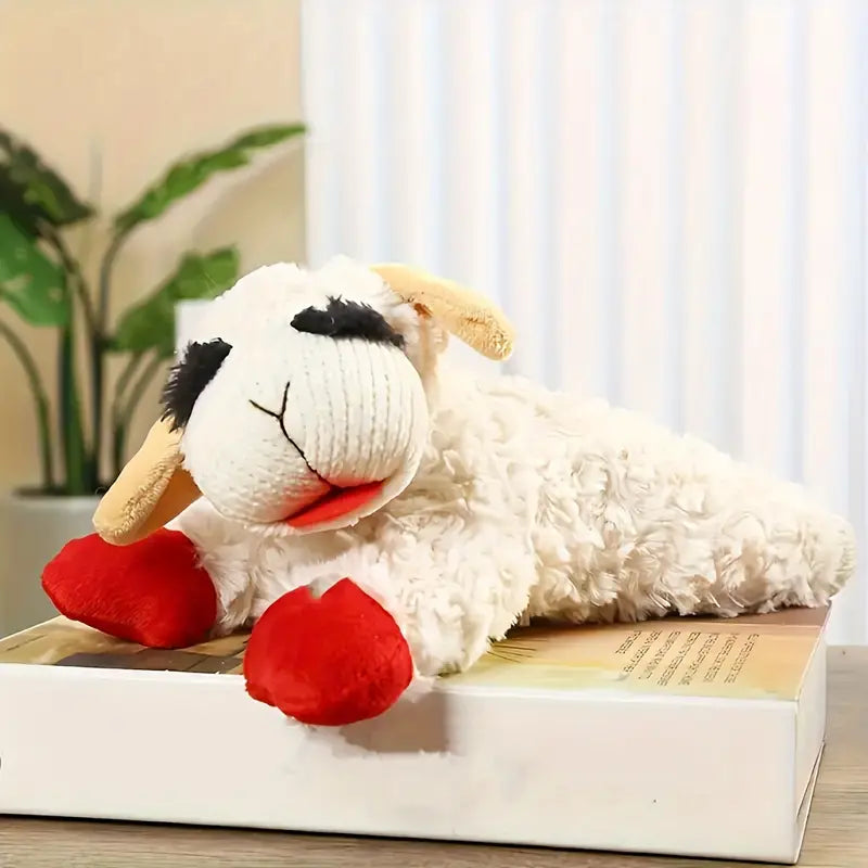 Lamb Design Squeaky Plush Toy