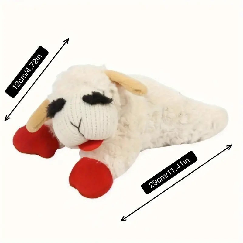Lamb Design Squeaky Plush Toy