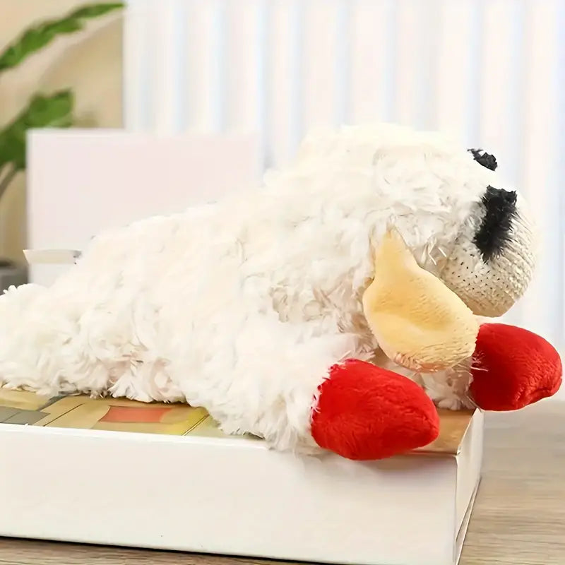 Lamb Design Squeaky Plush Toy