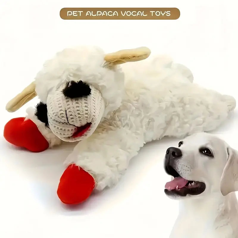 Lamb Design Squeaky Plush Toy