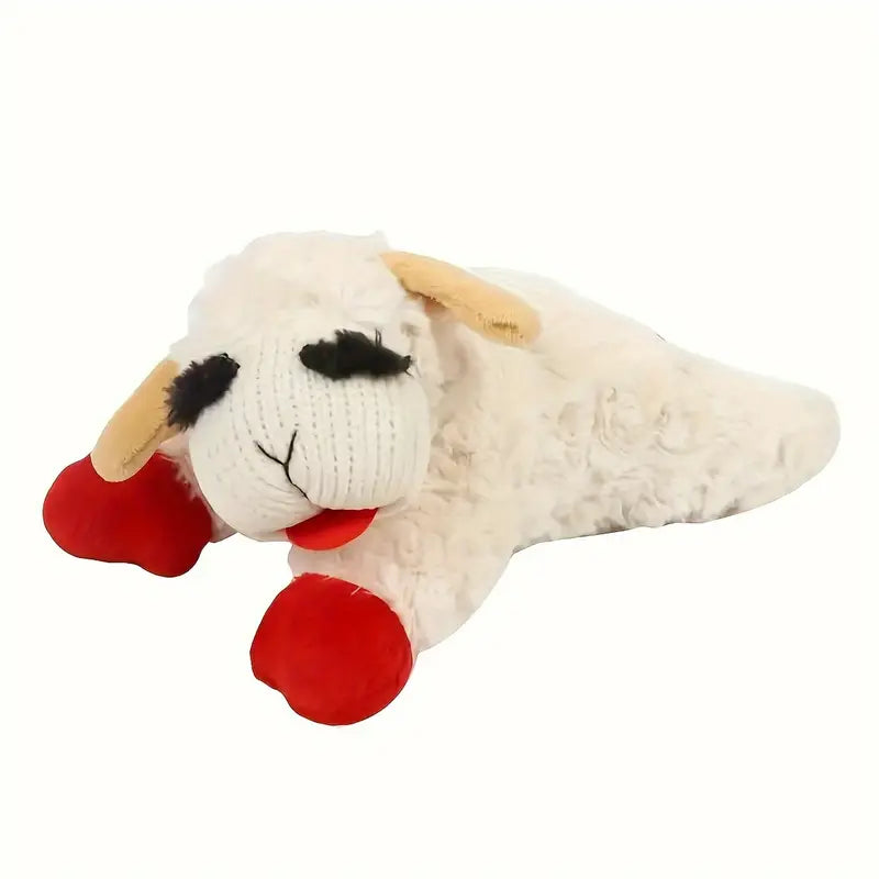 Lamb Design Squeaky Plush Toy