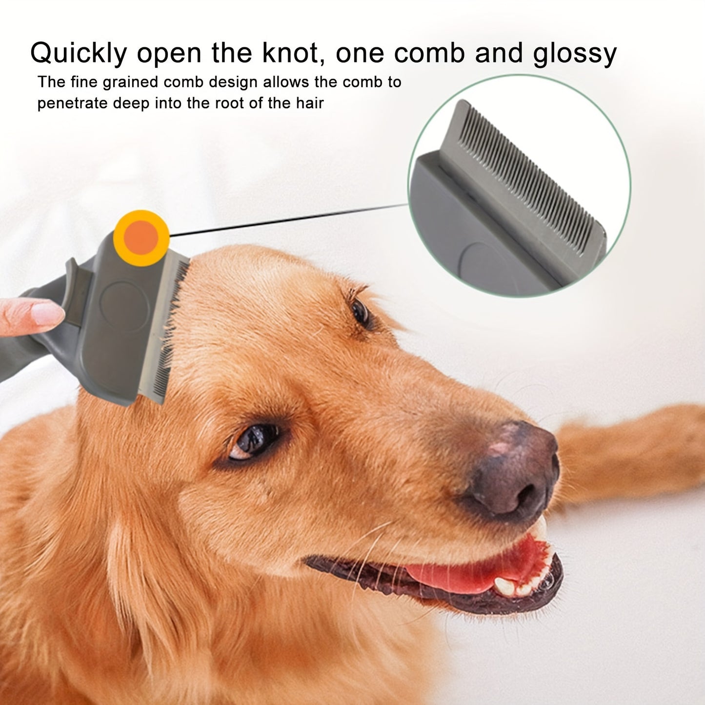 Effortless Self-Cleaning Pet Grooming Brush