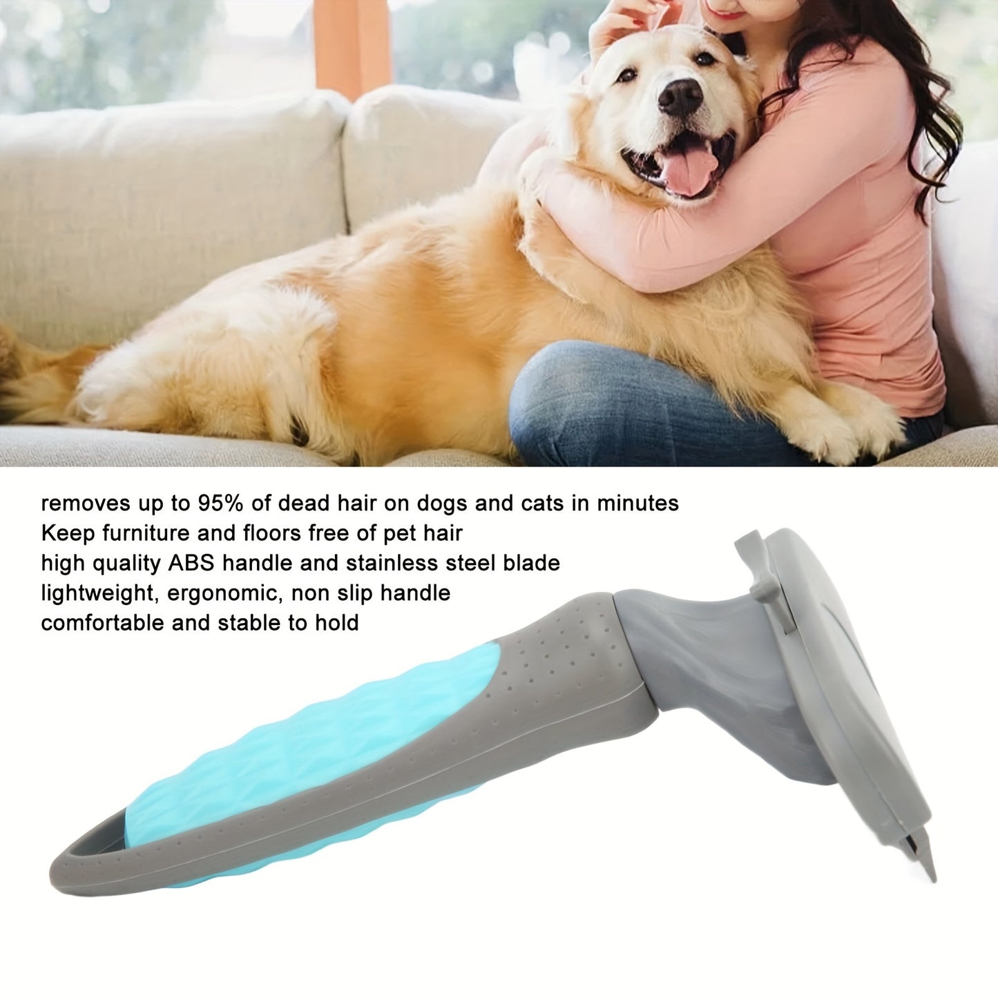 Effortless Self-Cleaning Pet Grooming Brush